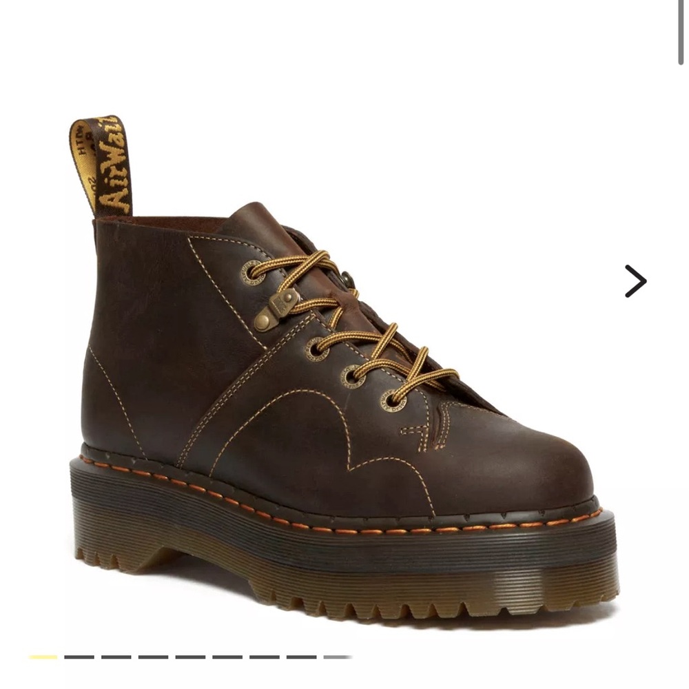 CHURCH ARC CRAZY HORSE PLATFORM MONKEY BOOTS US 7 UK 5